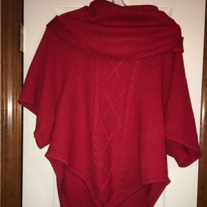 Red Cowlneck sweater
